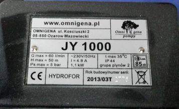 Hydrofor JY1000 24l. 1,1kW