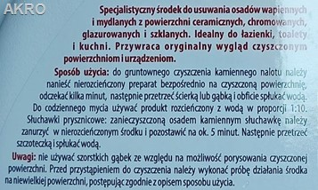 Sann Profi do usuwania osadu kamiennego 1l.