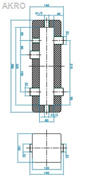 Zwrotnica hydrauliczna 1" 35kW sprzęgło