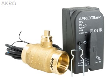 AFRISO 2-drogowy zawór z siłownikiem BEV 1" 230V
