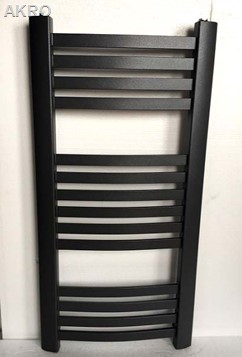 Grzejnik łazienkowy KRETA łuk antracyt 95x57 448W rozstaw 50cm