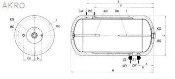 Wymiennik wody dwupłaszczowy 250l ocieplony Elektromet bojler ogrzewacz WGJ-G TURBO