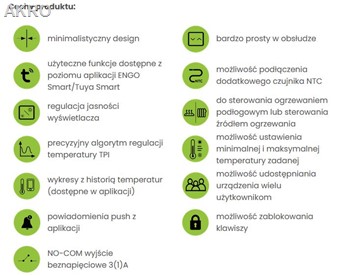 ENGO E10W regulator biały 230V Wi-Fi