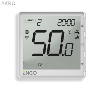 ENGO EHW-W 932312905 Programator czasowy biały CWU