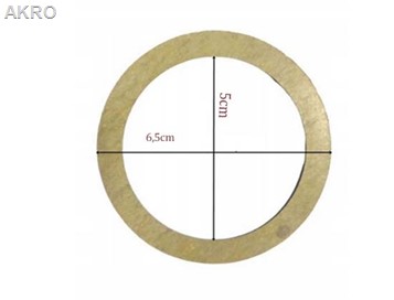Uszczelka fibrowa 6/4" pasuje do dwuzłączki.