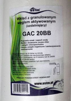 WKŁAD WĘGLOWY GRANULOWANY 20BB GAC20BB