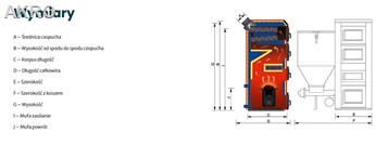 Kocioł na ekogroszek Duox ZX 20 kW palnik żeliwny
