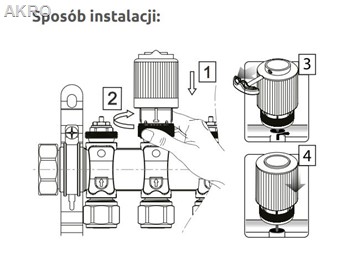 ENGO siłownik termoelektryczny E28NC230