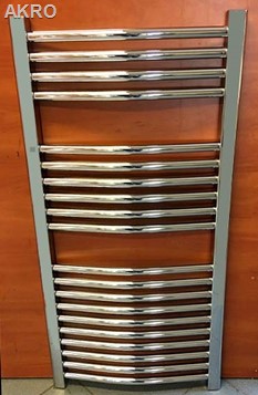 GRZEJNIK łazienkowy 60x100 CHROM łuk drabinka 387W 90°C