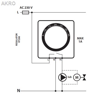 SALUS RT200 elektroniczny dobowy sterownik