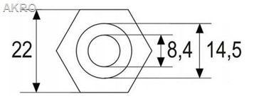 Kieszeń termometra 1/2" długa - 150mm