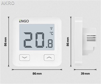 ENGO E10W regulator biały 230V Wi-Fi