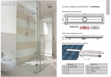 Odpływ liniowy PRODMAX INOX P008 80cm.