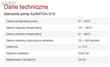 Auraton HYDRA (dawniej S10) sterownik zaworu trójdrożnego