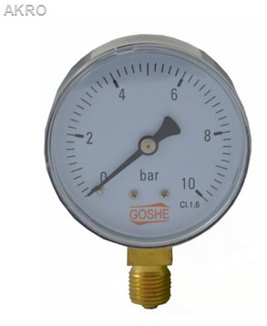 Manometr 10bar/63mm 1/4" BOCZNY