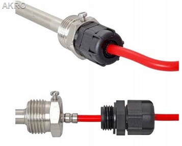 Dławik czarny PG9 do kieszeni termometru