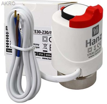 Siłownik STE30-230/NC-podłogówka M30x1,5 230V 303