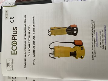 Pompa zatapialna WQ SEKATOR 1000 z rozdrabniaczem