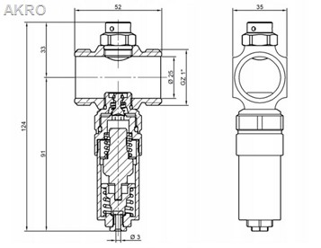 Zawór antyzamrożeniowy 1" Invena