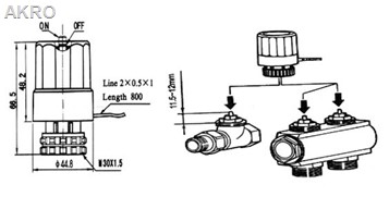 Siłownik ST-110/DF-110 M30 NO/NV ip307