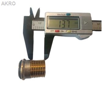 Zawór grzejnikowy termostatyczny 3/4" prosty M30x1,5