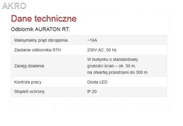 AURATON FORNAX (stary RT) ODBIORNIK