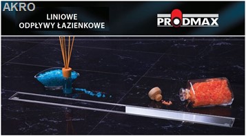 Odpływ liniowy prysznicowy PRODMAX INOX P004 100cm odwodnienie