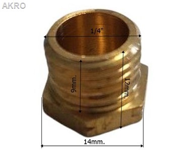 Korek mosiężny 1/4" GZ