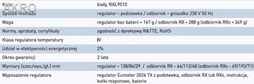EUROSTER 2026TXRXG regulator bezprzewodowy