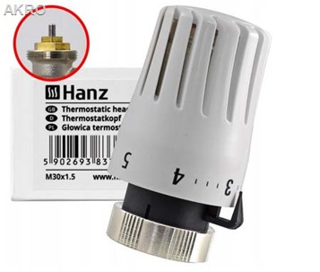 Głowica termostatycz. do grzejnika HT-MINI M30x1,5