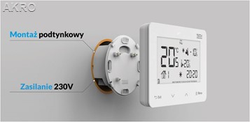 TECH ST-293zv3 dwustanowy CZARNY przewodowy p/t