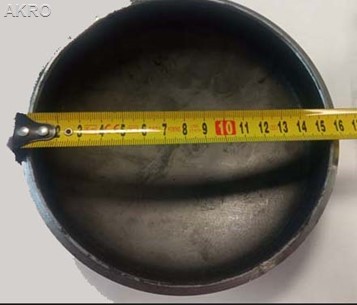 Denko stalowe dennica do spawania 6 " 159 mm