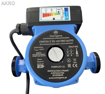 Pompa centralnego ogrzewania OMNIGENA OMEGA2 ELEKTRONICZNA 25/40 180