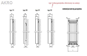 Grzejnik panelowy pionowy VERTEX VN22 1600x400