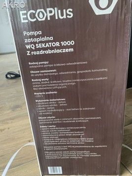 Pompa zatapialna WQ SEKATOR 1000 z rozdrabniaczem