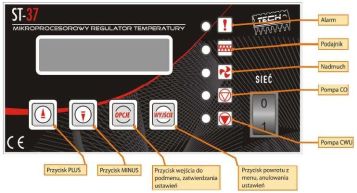 TECH sterownik do pompy c.o. ST-21 z wyświetlaczem LED