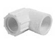 Kolanko 1/2" (śr.21mm) 90° KWxGW zimna woda pvc biała