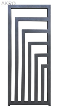 Grzejnik łazienkowy dekoracyjny KORFU 100x52 GRAFIT
