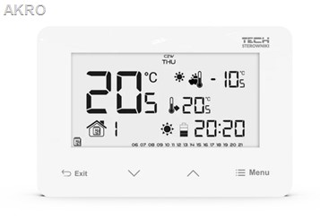 Sterownik pokojowy TECH ST-293 V3 BIAŁY podświetla