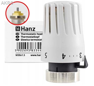 Głowica termostatycz. do grzejnika HT-MINI M30x1,5