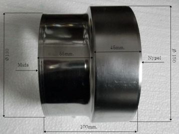 Wkład kominowy redukcja 150x130mm