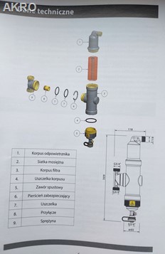 Separator zanieczyszczeń i powietrza IBO 3/4"