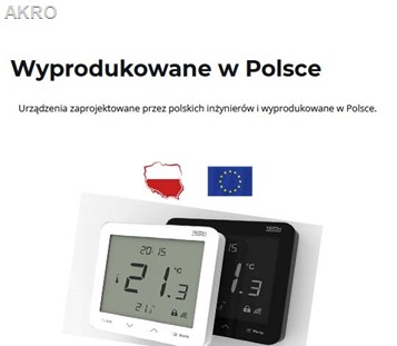 Regulator TECH R-8PB PLUS czarny do sterowania temperaturą