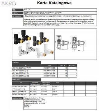 Zawory grzejnikowe kątowe 1/2 z591 CZARNE