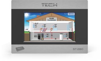 TECH ST-280 regulator pokojowy z komunikacją RS