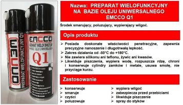 Preparat wielofunkcyjny Q1 spray 400ml