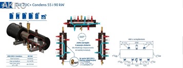 Elterm Sprzęgło-Kolektor SKE 2DC+Condens 55kW 1"