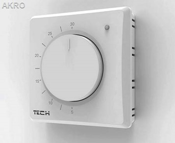 TECH Pokojowy regu. temp.na pokretło T-P1.1z kc520