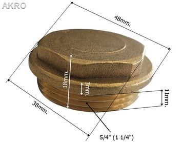 Korek mosiężny 5/4"
