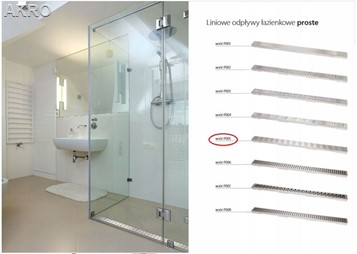 Odpływ liniowy prysznicowy PRODMAX INOX P004 100cm odwodnienie